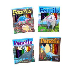 Eeboo 12'li Mini Kuru Boya Kalemi - Pteranodon