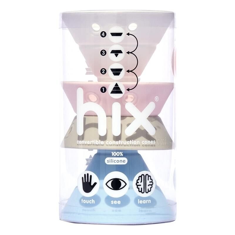 Hix Pastel White-Baby Pink-Beige-Ice Blue