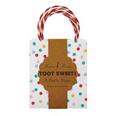 Meri Meri - Spotty Party Bags - Renkli Puantiye Parti Çantası