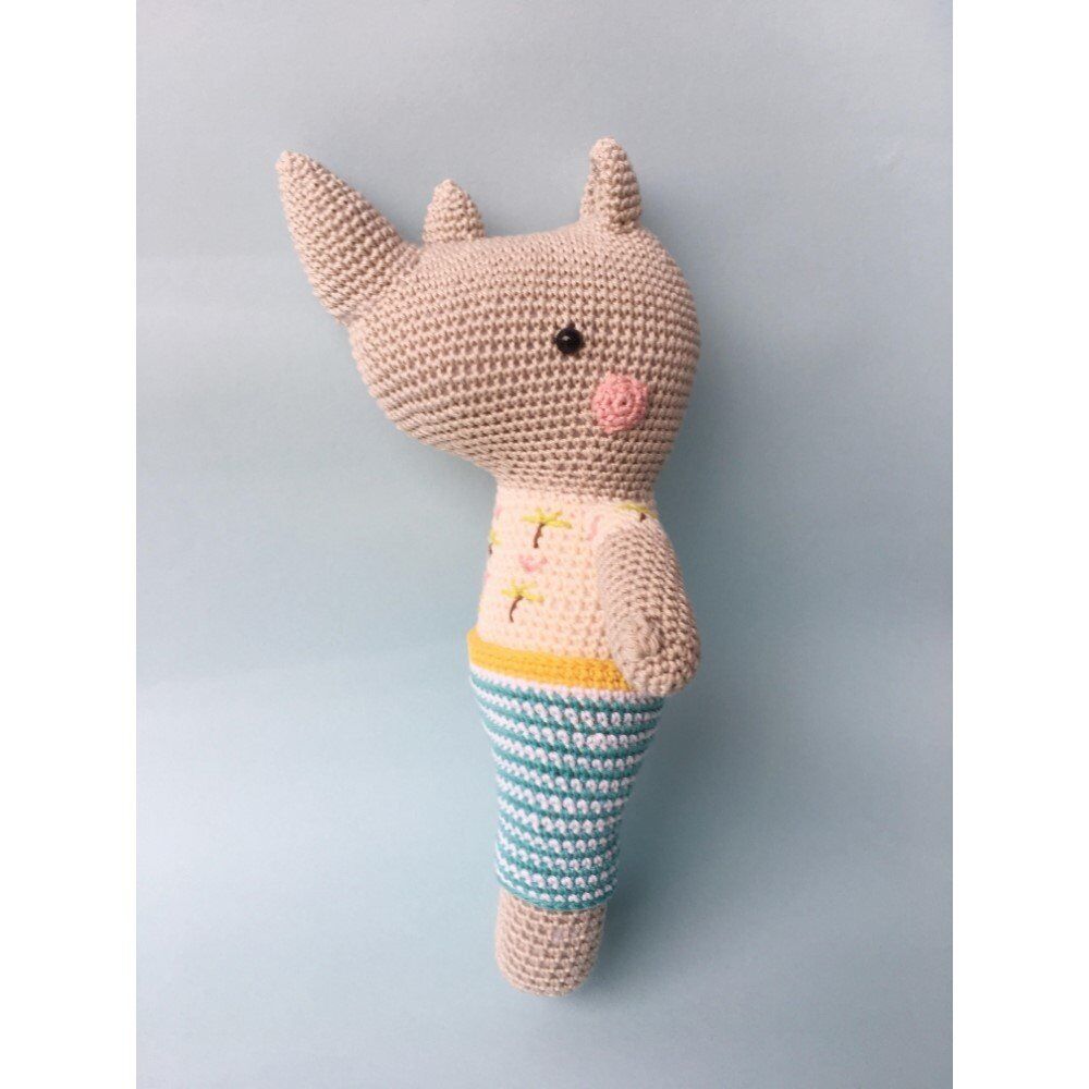 Örgü Bebek, Gergedan Tom (Gri)