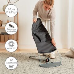 BabyBjörn Bliss Ana Kucağı Oyuncaklı Woven Anthracite