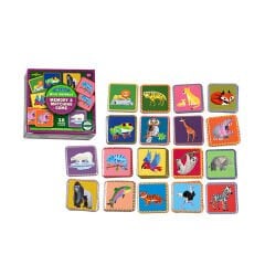 Eeboo Mini Hafıza Oyunu - Wild Animals