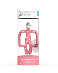 Matchstick Monkey Silikon Diş Kaşıyıcı / Monkey (Heart) * Limited Edition