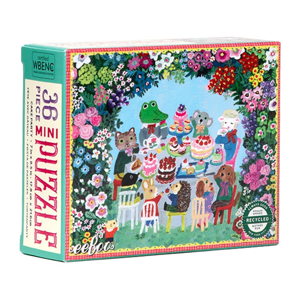 Eeboo Yumi's Mini Yapboz 36 Parça - Cake Party