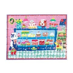 Eeboo Yumi's Mini Yapboz 36 Parça - Dog Bakery