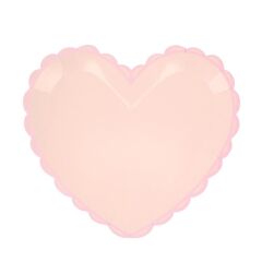 Meri Meri - Pastel Ton Kalp Tabaklar (L) (8'Li)