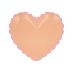 Meri Meri - Pastel Renk Kalp Tabaklar (8'Li)