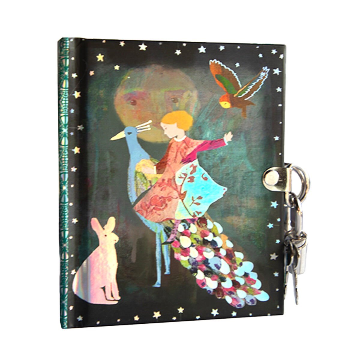 Eeboo Victoria Mini Kilitli Günlük - Peacock