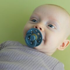 Bibs Emzik, Bumblebee Friends Petrol (6-18 Ay)