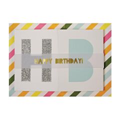 Meri Meri - Happy Birthday Card - Happy Birthday Tebrik Kartı