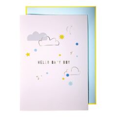 Meri Meri - Oh Baby Boy! Card - Oh Baby Boy! Tebrik Kartı