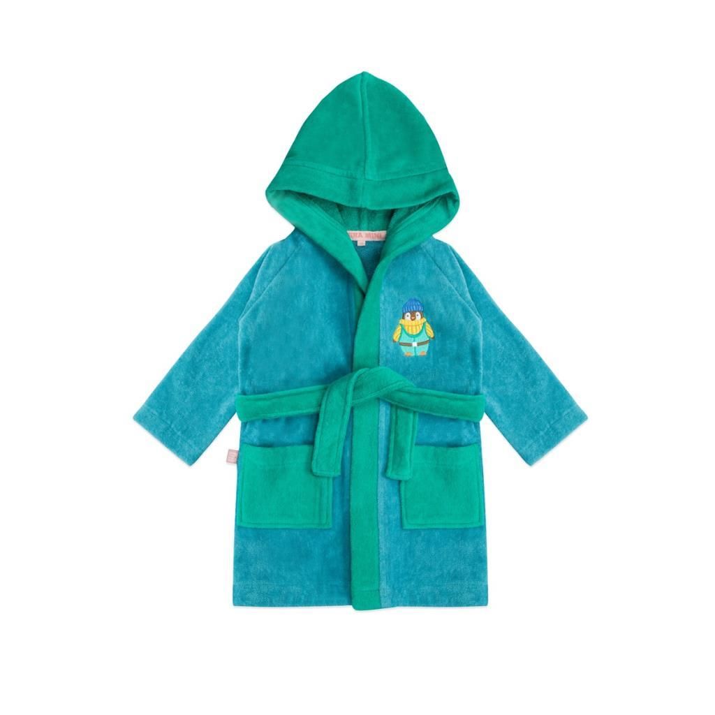 Jera Mini Bornoz Havlu, Pengu (3-4 Yaş)