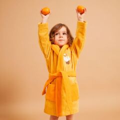 Jera Mini Bornoz Havlu, Ginger (5-6 Yaş)