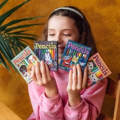 Eeboo Yumi 12'li Mini Kuru Boya Kalemi - Dog