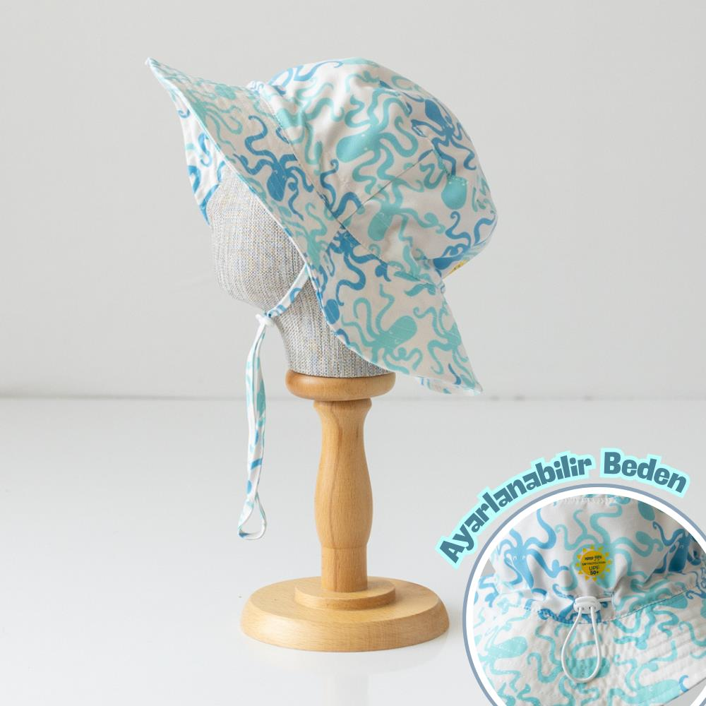 Mama Yoyo UV Korumalı Şapka, Ahtapot (1-7 Yaş)