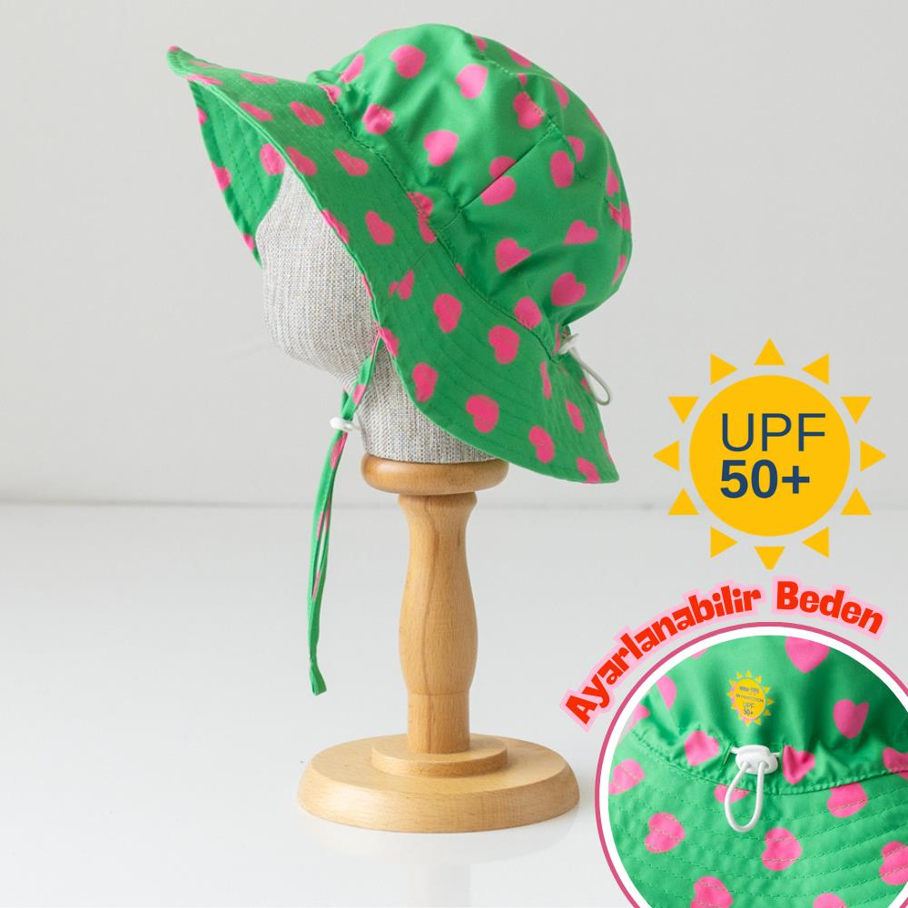 Mama Yoyo UV Korumalı Şapka, Kalpler (1-7 Yaş)
