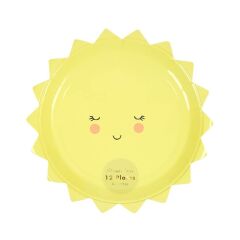Meri Meri - Happy Sun Plates - Güneş Tabak - S