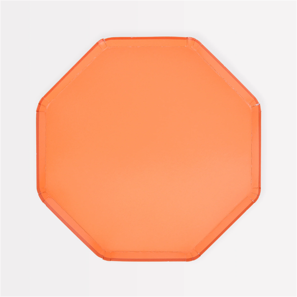 Meri Meri - Papaya Side Plates - Papaya Rengi Tabaklar (M) (X8)