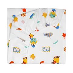 Jera Mini Lastikli Çocuk Çarşafı, Maceracı Penguen