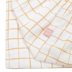 Jera Mini Lastikli Çocuk Çarşafı, Kareli