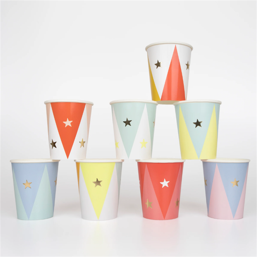 Meri Meri - Circus Cups - Sirk Bardaklar (X8)