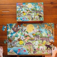 Eeboo 100 Parça Yapboz - Love of Nocturnal Life