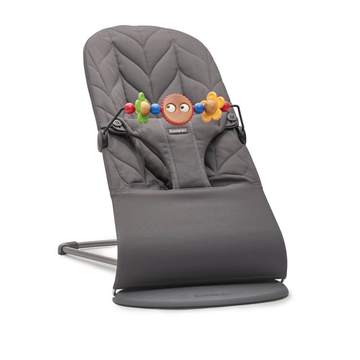 BabyBjörn Bliss Ana Kucağı Oyuncaklı Petal Woven Anthracite
