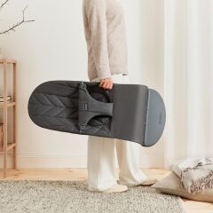 BabyBjörn Bliss Ana Kucağı Oyuncaklı Petal Woven Anthracite