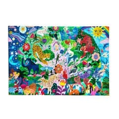 Eeboo 100 Parça Yapboz - Tree of Wildlife