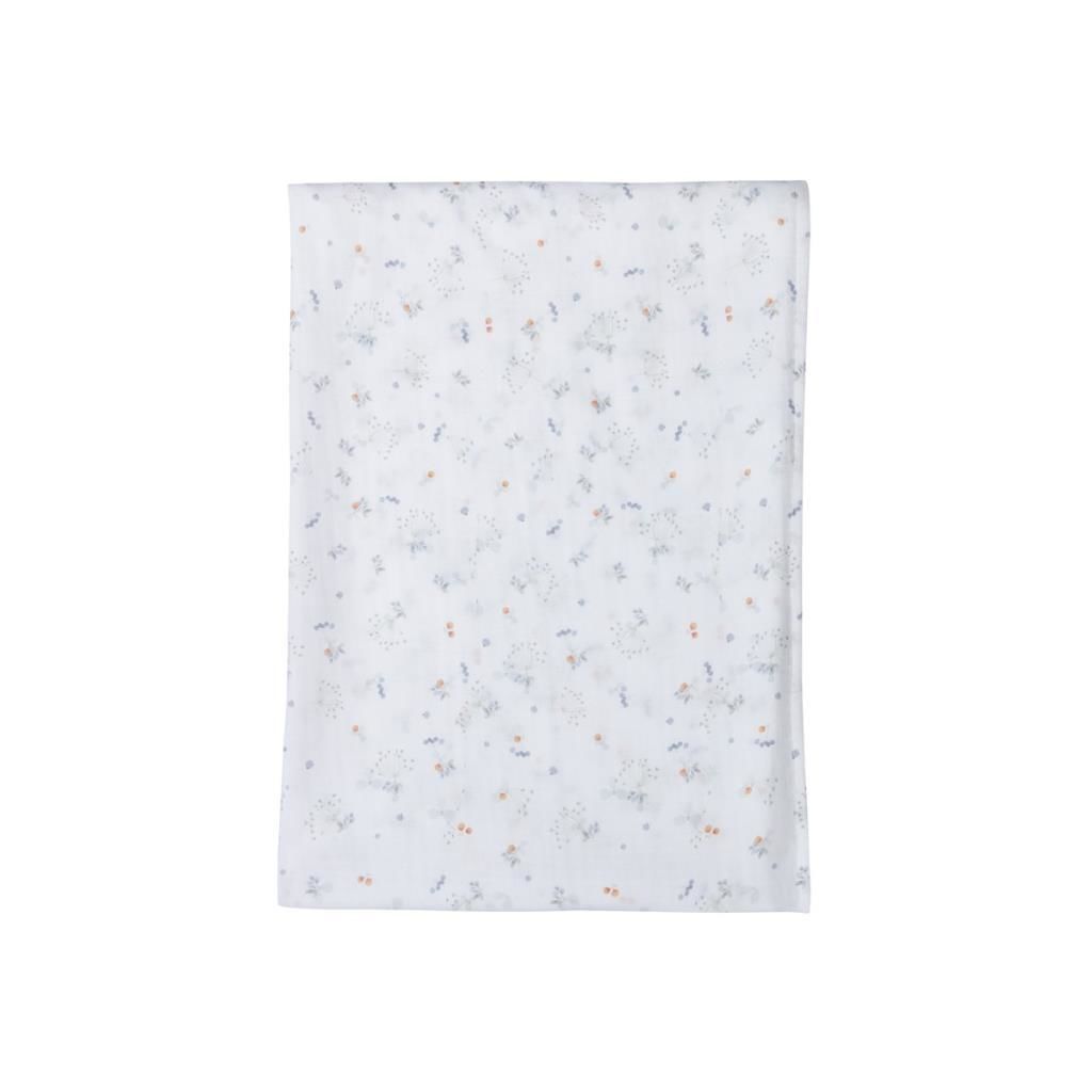 Jera Mini Müslin Örtü, Blue Fields  (110x110 cm)