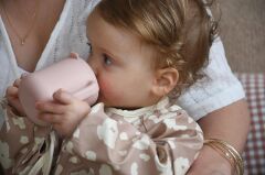 Beaba 2 Kulplu Silikon Öğrenme Suluğu, Cotton Candy