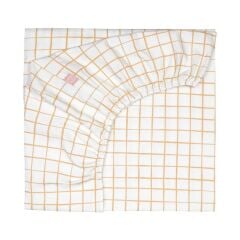 Jera Mini Tek Kişilik Lastikli Çarşaf, Kareli