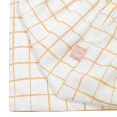 Jera Mini Tek Kişilik Lastikli Çarşaf, Kareli