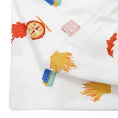 Jera Mini Tek Kişilik Lastikli Çarşaf, Maceracı Penguen