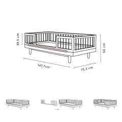 Nobodinoz Pure Line Çocuk Karyolası (1-6 Yaş)