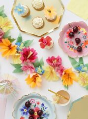 Meri Meri - Gold Plates - Altın Tabaklar - L - 8'Li