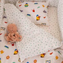 Jera Mini Çocuk Nevresim Seti, Maceracı Penguen & Yosun