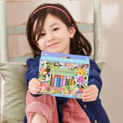 Eeboo Çift Uçlu 24 Renk Kuru Boya Kalemi - Woodland Friends