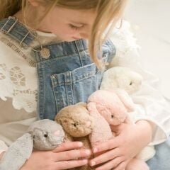 Jellycat Tavşan Uyku Arkadaşı, Çiçekli Pudra (Orta)