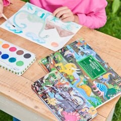 Eeboo Teneke Kutulu 12'li Suluboya - Dinosaur