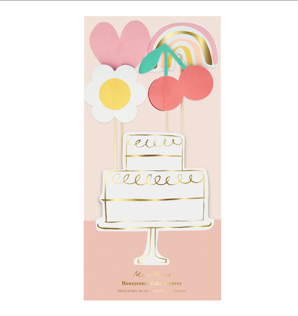 Meri Meri - Icons Cake Toppers - İkonlar Pasta Süsleri (X4)