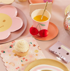 Meri Meri - Happy Face Icons Large Napkins - Mutlu Yüz Semboller Peçeteler (L) (X16)