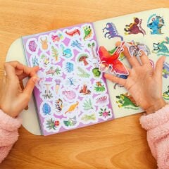 Eeboo Shiny Sticker Kitabı - Dinosaurs