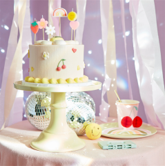 Meri Meri - Happy Face Icons Candles - Mutlu Yüz Semboller Mumlar (X6)