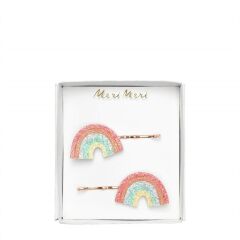 Meri Meri - Glitter Rainbow Hair Slides - Parıltılı Gökkuşağı Toka