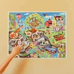 Eeboo 48 Parça Büyük Yapboz - Within the Country