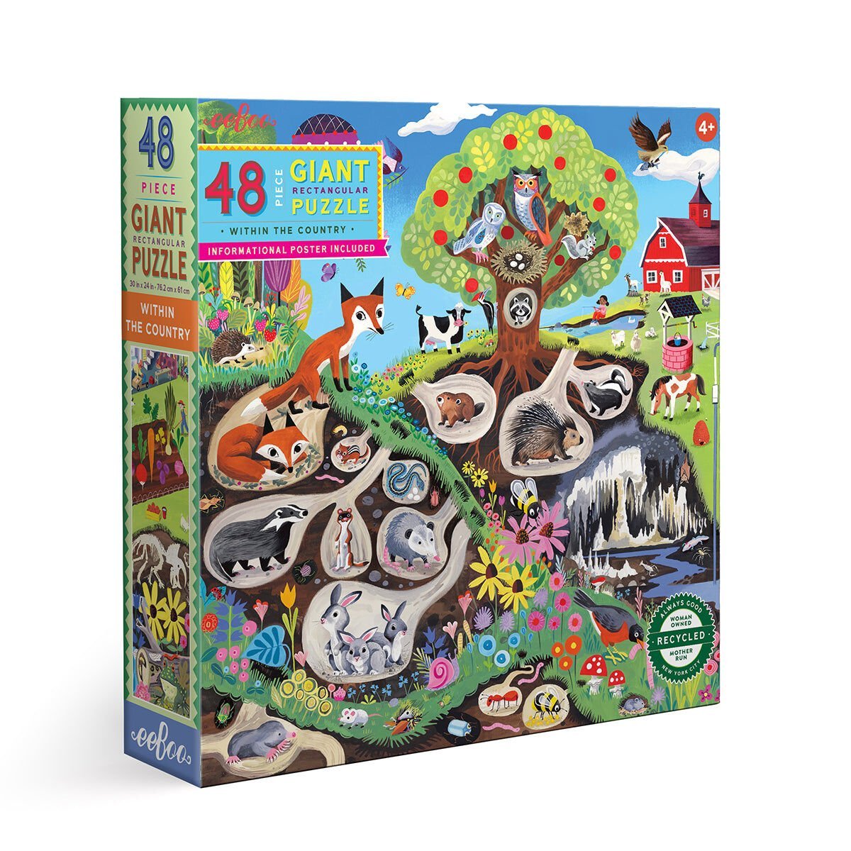 Eeboo 48 Parça Büyük Yapboz - Within the Country