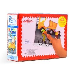 Eeboo 20 Parça Yapboz - Vehicles