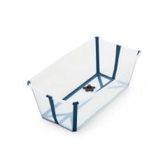 Stokke Flexi Katlanabilir Bebek Küveti, Şeffaf Mavi