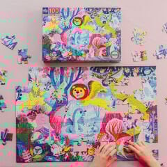 Eeboo 100 Parça Yapboz - Magical Creatures